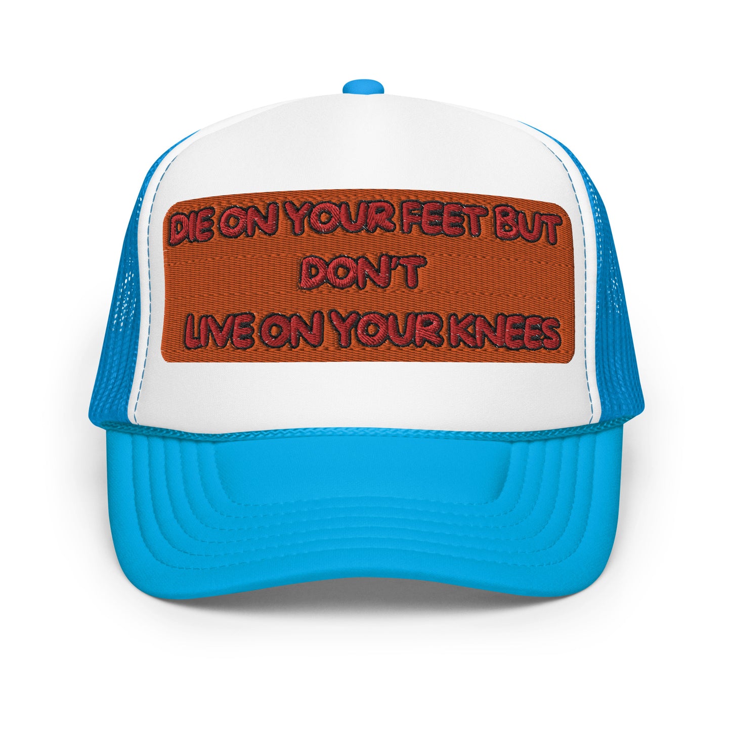 " NEVER GIVE UP" Foam trucker hat