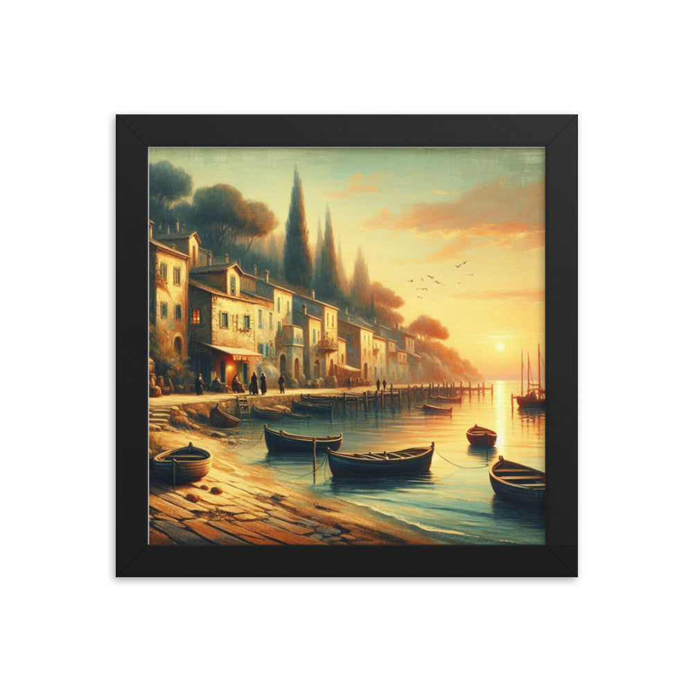 "DOOM AT SHORE" Framed photo paper poster