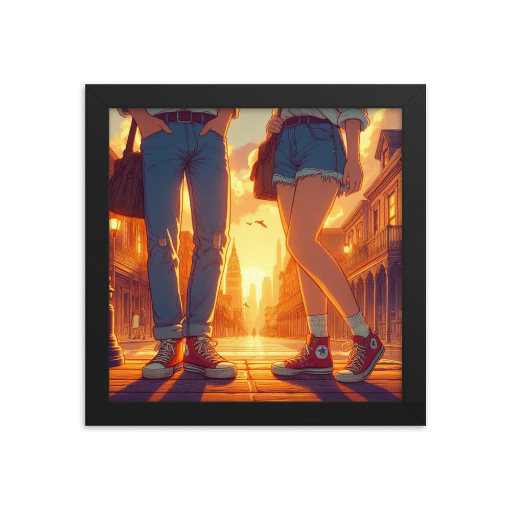 Framed photo paper poster