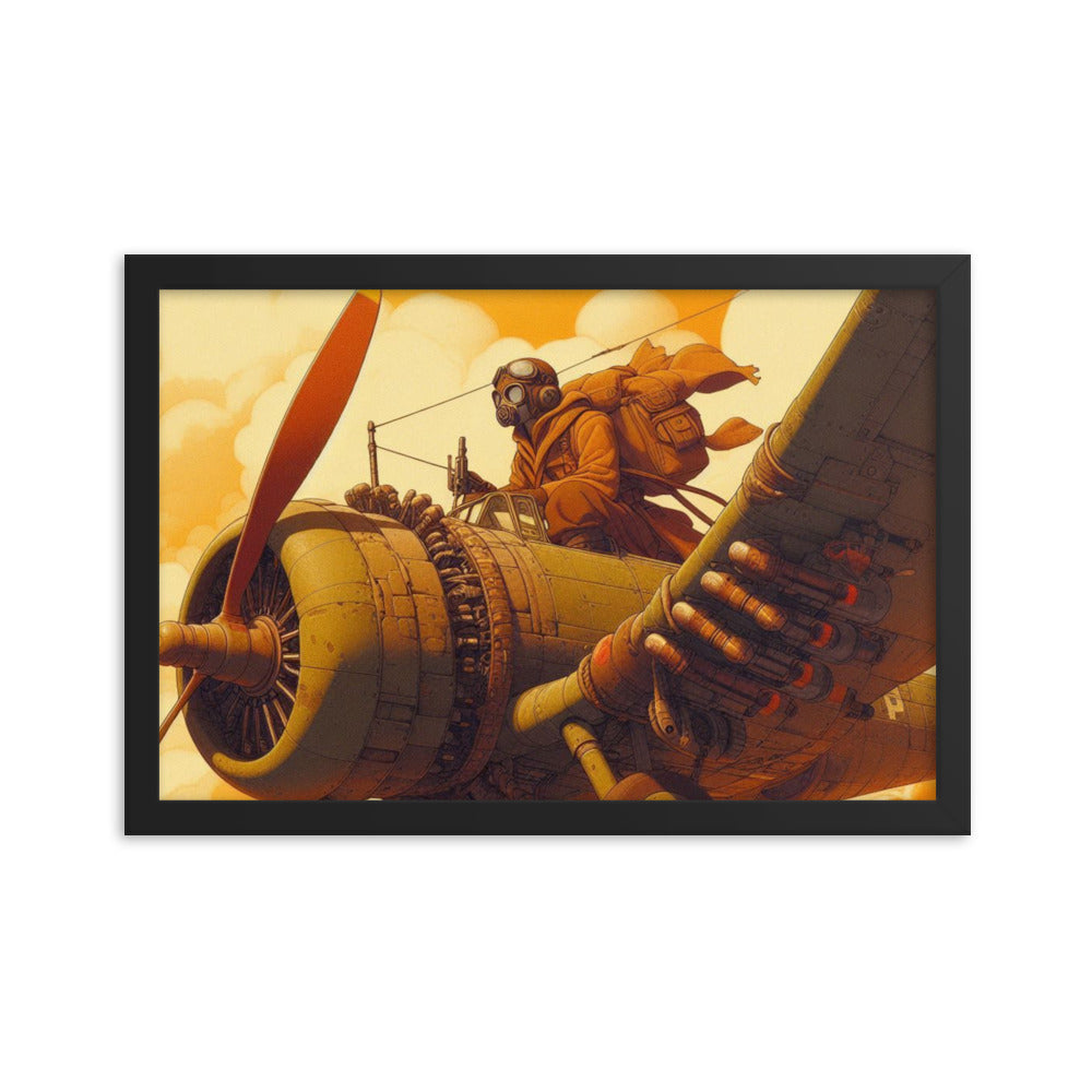 Framed photo paper poster