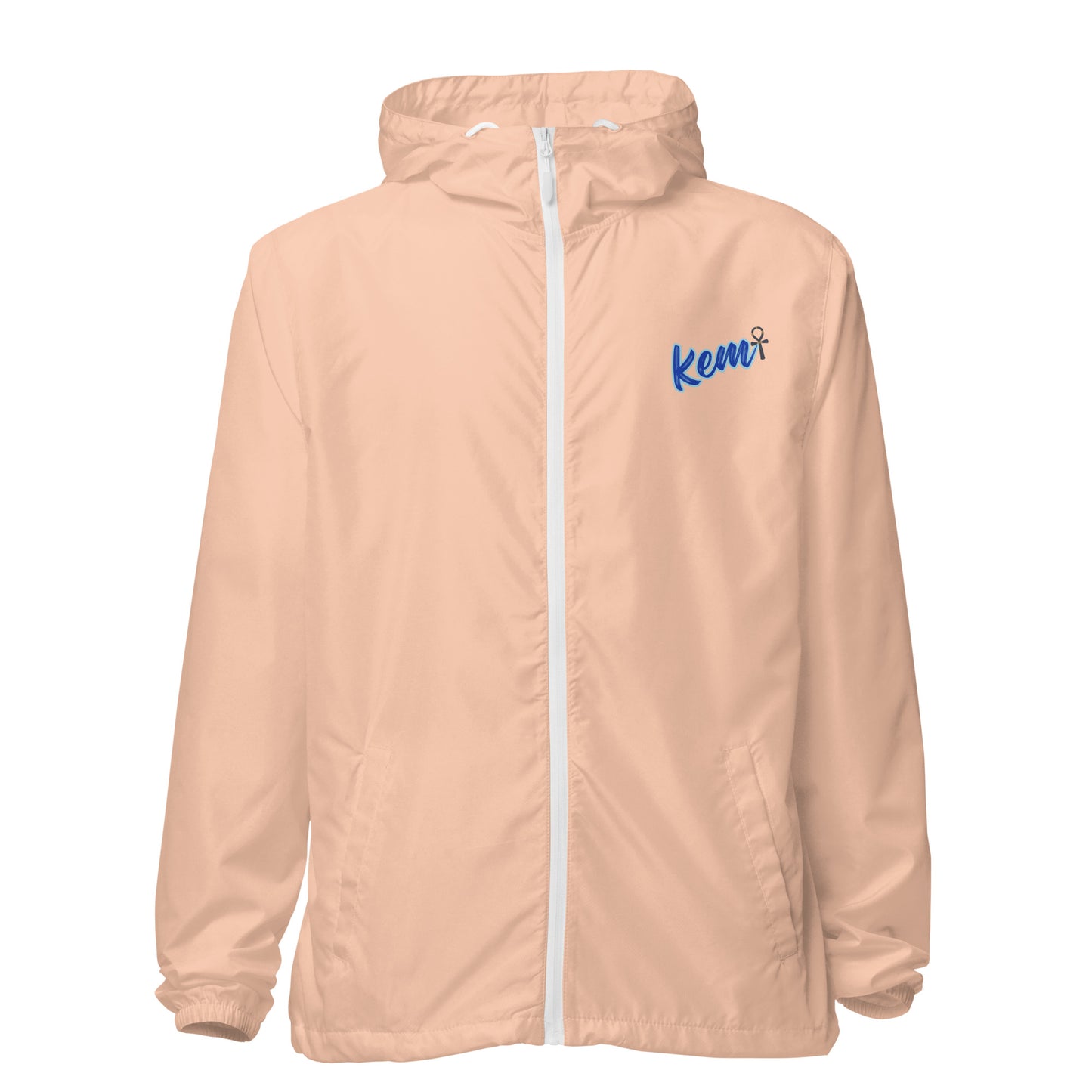 Unisex lightweight zip up windbreaker