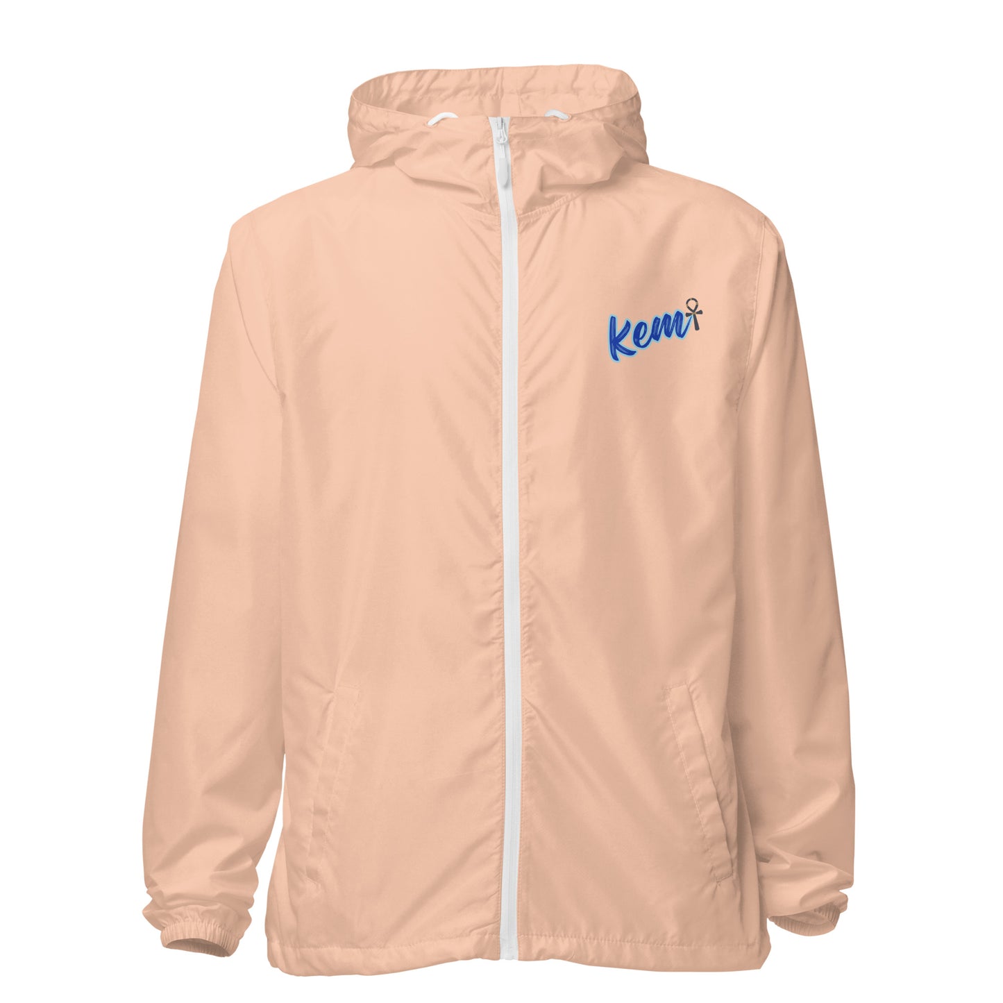 Unisex lightweight zip up windbreaker