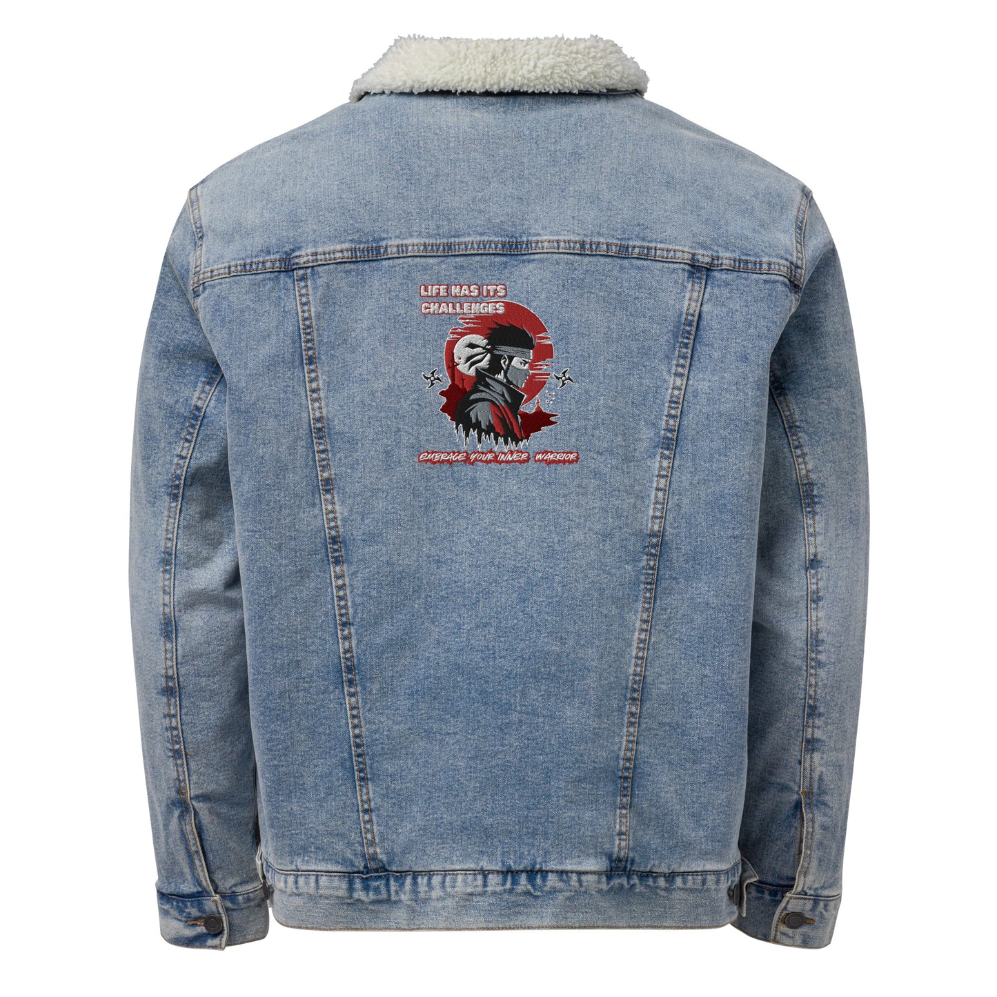 Unisex denim sherpa jacket