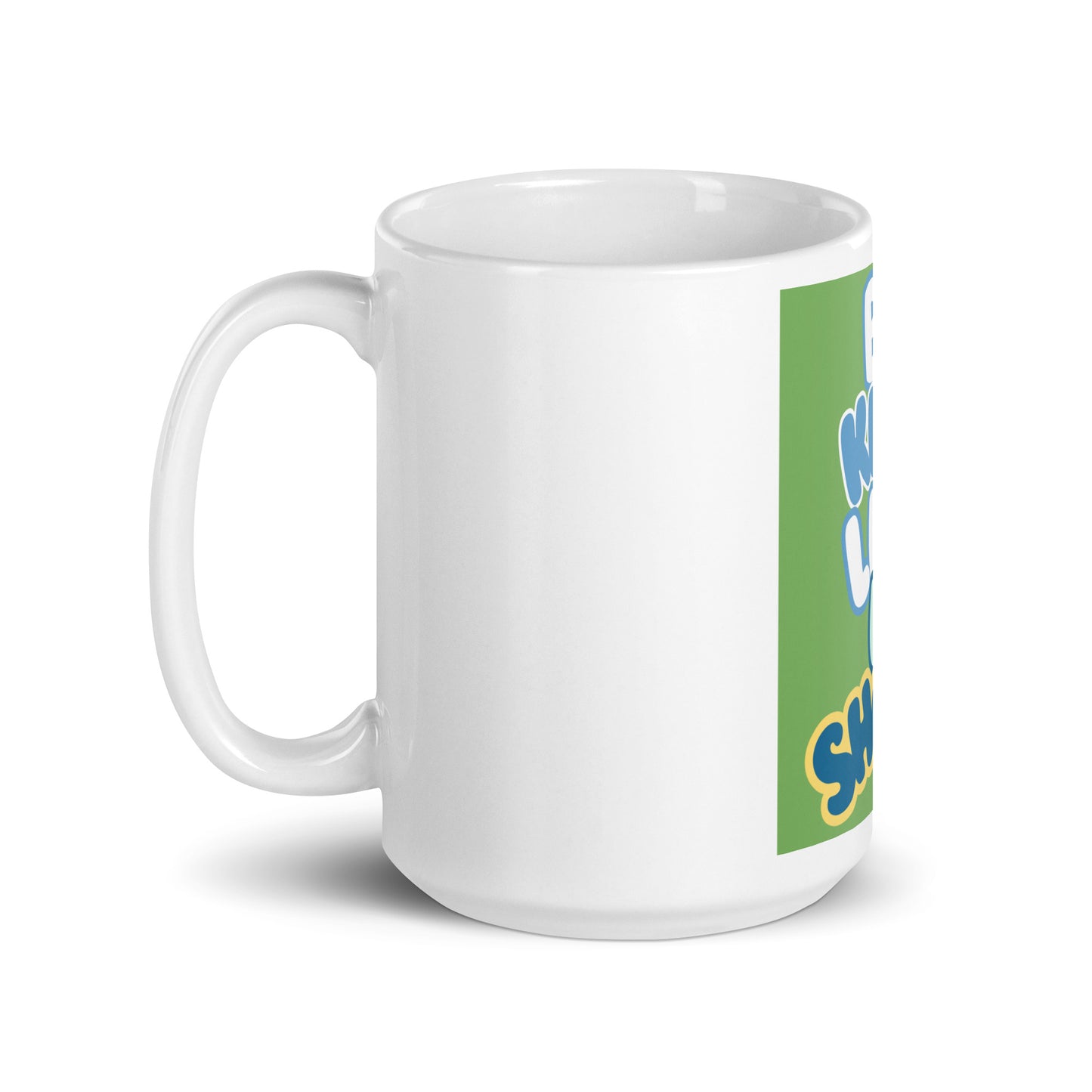 Weiß glänzende Tasse