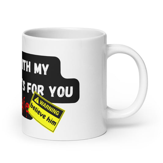 White  Printed glossy mug